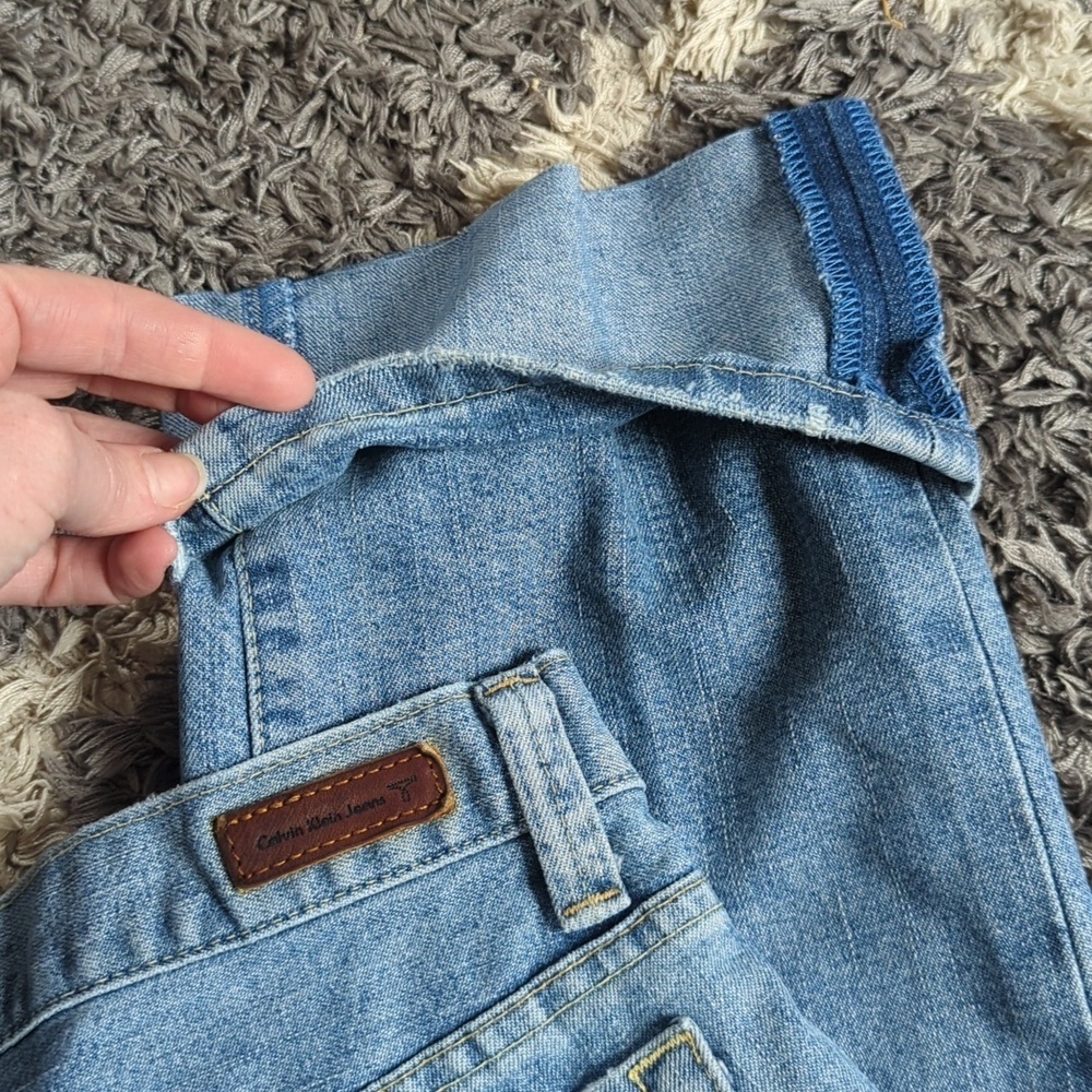Calvin Klein Jeans Vintage Folded Hem Sewn Denim Size Women's 8 - Picture 8 of 8